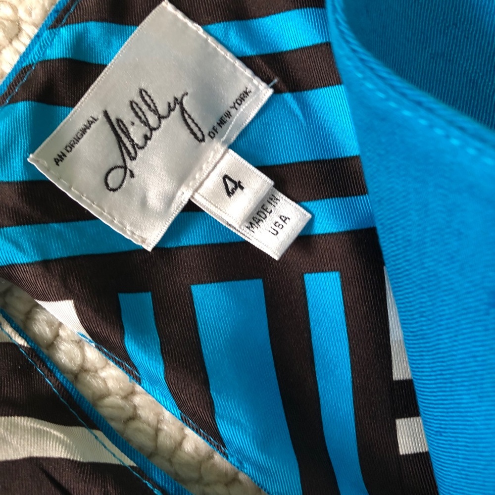 Milly, size 4, linen, back zipper - Picture 3 of 3